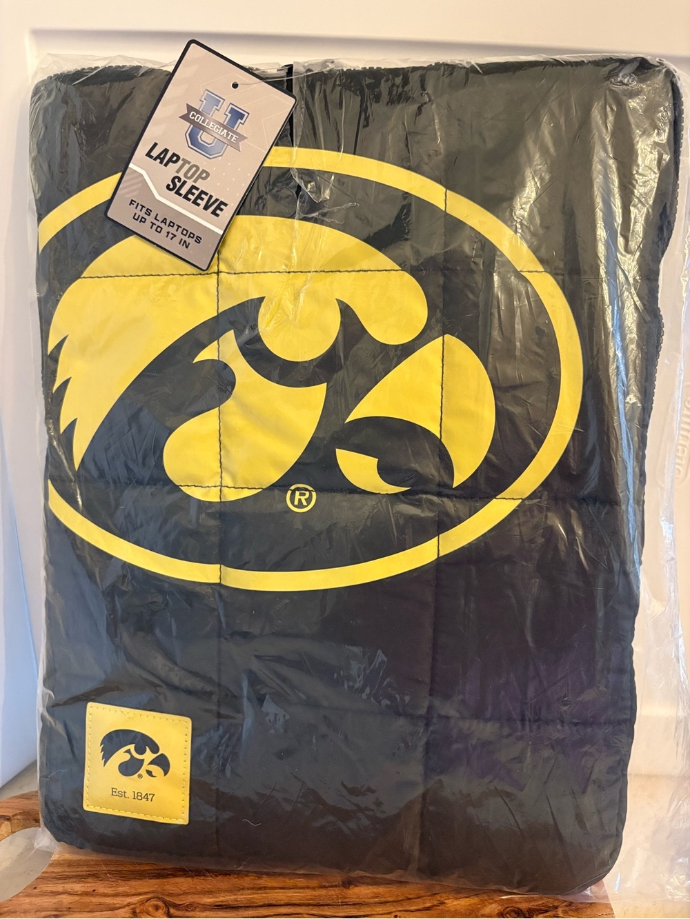 Iowa Hawkeyes Black & Gold Laptop Sleeve